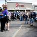 Members of different marching bands hug before the Ypsilanti Memorial Day Parade on Monday, May 27. Daniel Brenner I AnnArbor.com